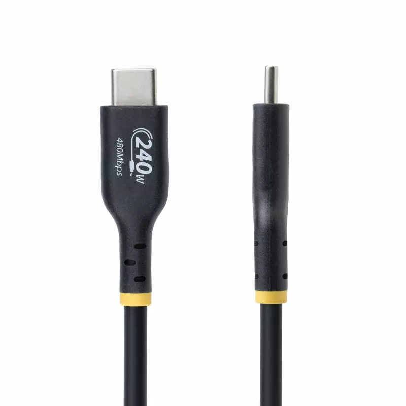 StarTech.com 3m USB-C nabíjací kábel, USB-IF certifikovaný USB-C kábel, 240W PD EPR, USB 2.0 Type-C nabíjací kábel na notebook, USB-C dátový prenosový kábel, TPE plášť, M/M