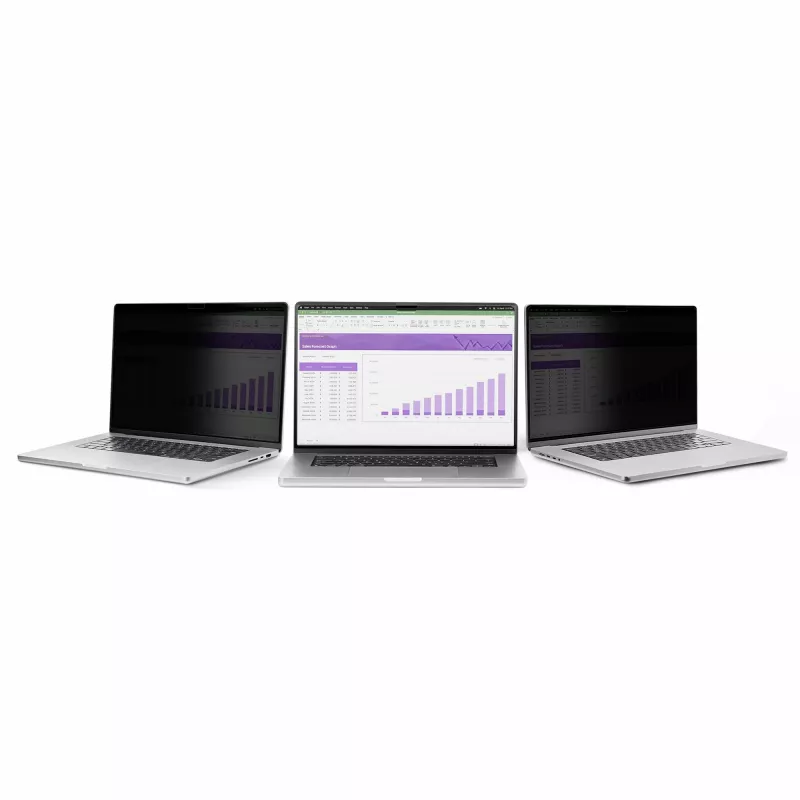 StarTech.com 13,3-palcová Flip-Over ochranná fólia proti videniu na notebook pre MacBook Pro, matná a s redukciou modrého svetla, filter proti videniu, ochrana obrazovky s +/- 30° pozorovacím uhlom