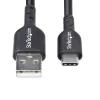 StarTech.com 3m USB-A na USB-C nabíjací kábel, nabíjanie & synchronizácia, 3A, USB 2.0, TPE plášť – čierny USB nabíjací kábel
