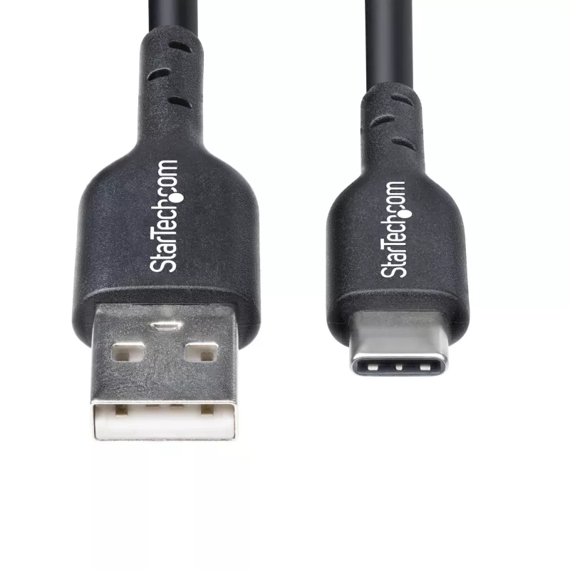 StarTech.com 3m USB-A na USB-C nabíjací kábel, nabíjanie & synchronizácia, 3A, USB 2.0, TPE plášť – čierny USB nabíjací kábel