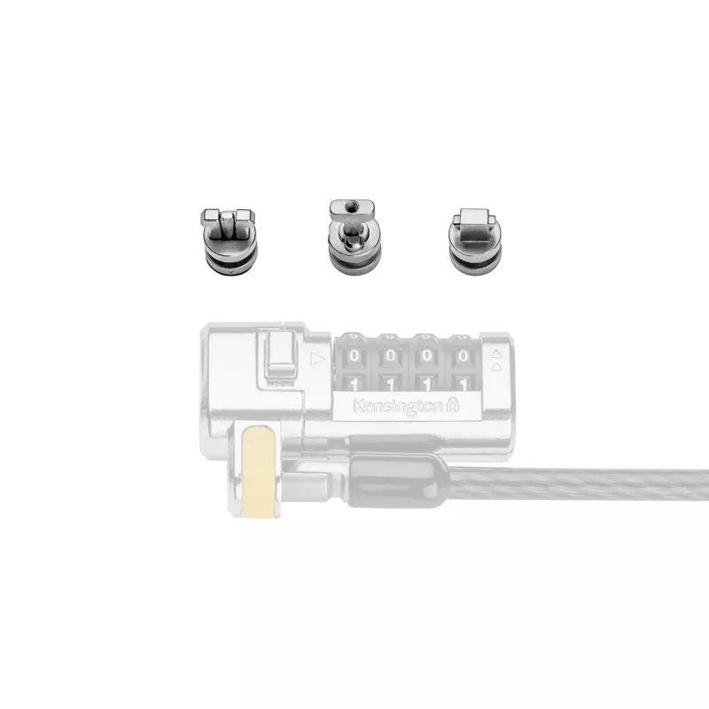Kensington ClickSafe Universal Slots Security Anchors Kit, kotva, nerezová oceľ, 3 ks, 31 g, 115 mm, 85 mm