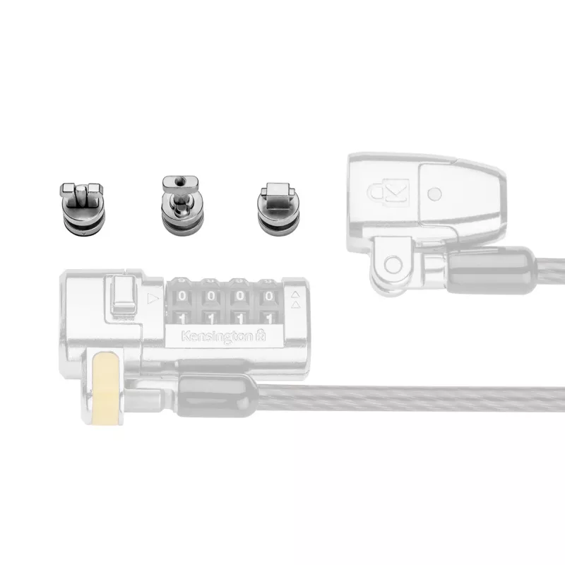 Kensington ClickSafe Universal Slots Security Anchors Kit, kotva, nerezová oceľ, 3 ks, 31 g, 115 mm, 85 mm