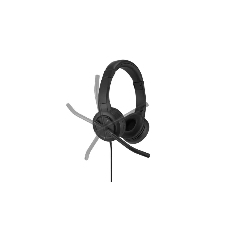 Kensington H1000 USB-C On-Ear headset, káblový, hovory/hudba, 20 – 20000 Hz, 190 g, headset, čierna