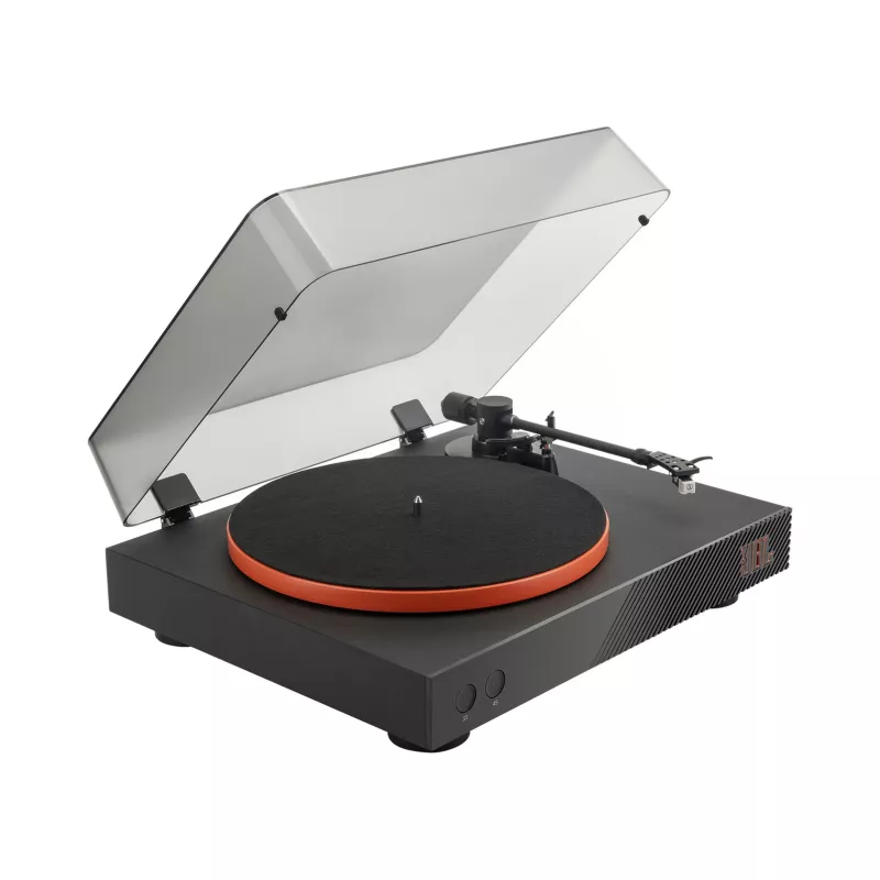 JBL Spinner BT remeňom poháňaný audio gramofón čierny, oranžový