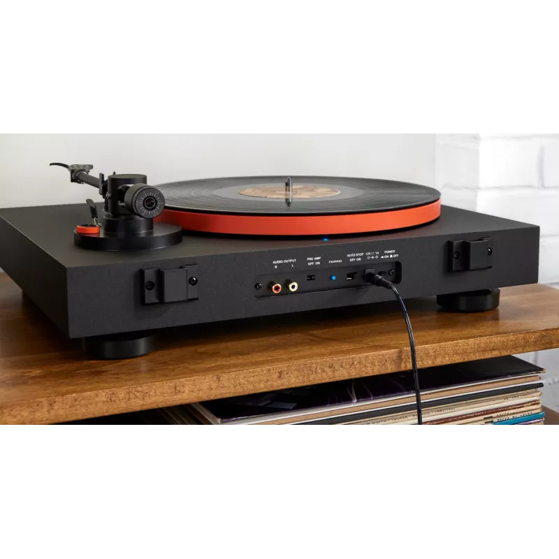 JBL Spinner BT remeňom poháňaný audio gramofón čierny, oranžový