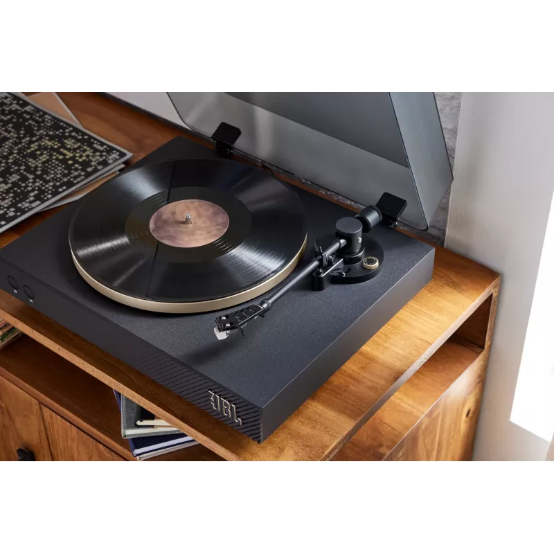 JBL Spinner BT remeňom poháňaný gramofón čierny, zlatý