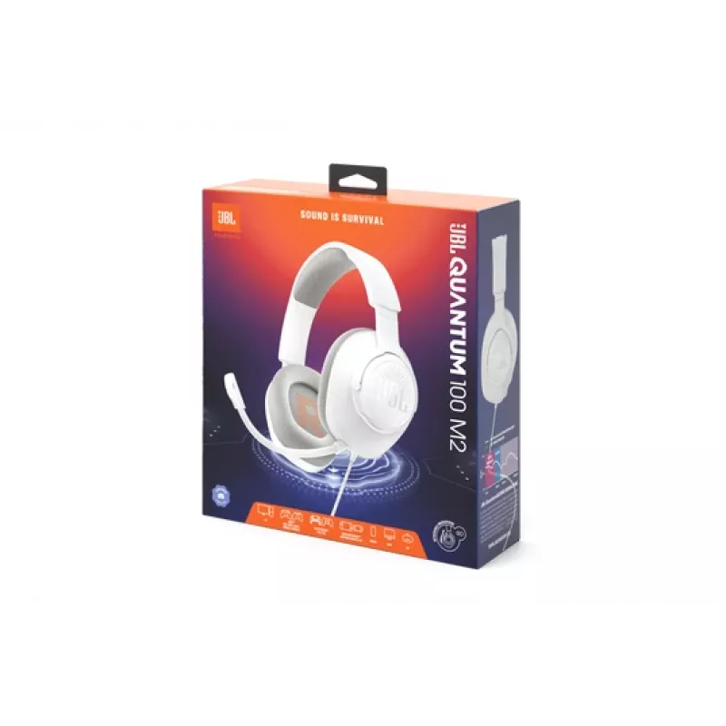JBL Quantum 100M2 Headset káblový cez hlavu gaming biela