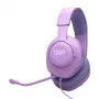 Káblový over-head gaming headset JBL Quantum 100M2 — obopínajúci uši, 20–20000 Hz, 1,2 m kábel, fialová