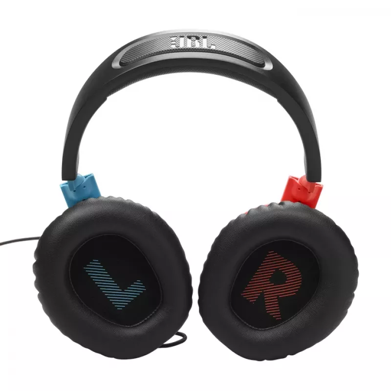 JBL Quantum 100N Headset káblový cez hlavu gaming modrá, červená