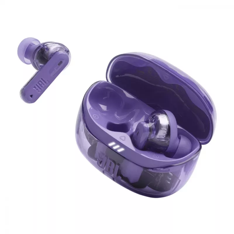 JBL Tune Beam 2 Ghost Edition Headset bezdrôtový do uší hudba/každodenné použitie Bluetooth fialová
