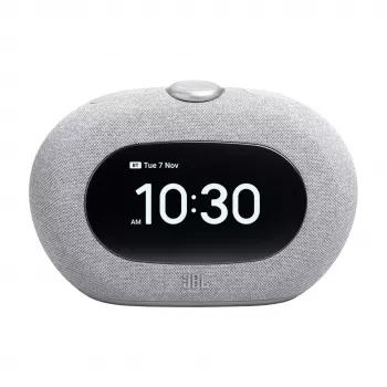 Rádiobudík JBL Horizon-3 — DAB/DAB+/FM, 5 W RMS, LCD displej, 65–20000 Hz, otočný regulátor hlasitosti, sivá