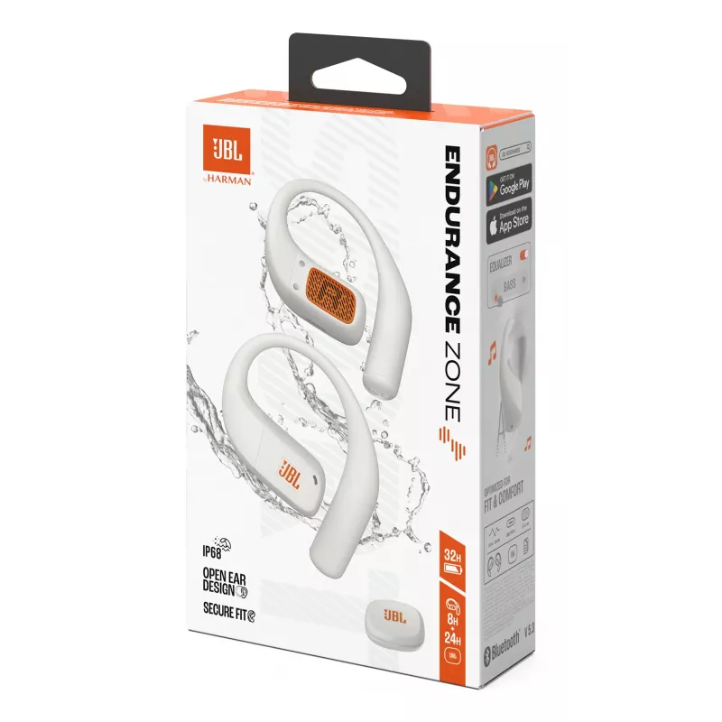 JBL Endurance Zone Headset bezdrôtový open-ear športový Bluetooth biela