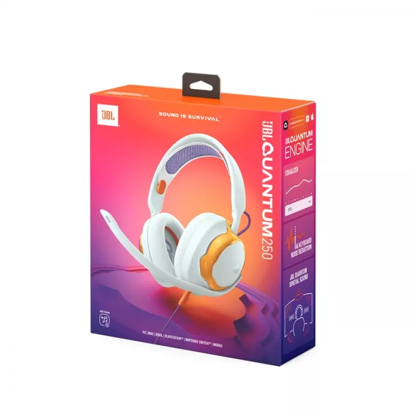 JBL Quantum 250 Headset káblový cez hlavu herný tyrkysový