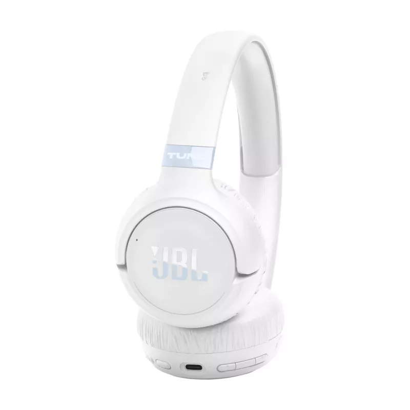 JBL Tune 680NC Headset káblový a bezdrôtový cez hlavu hovory/hudba USB Type-C Bluetooth biely