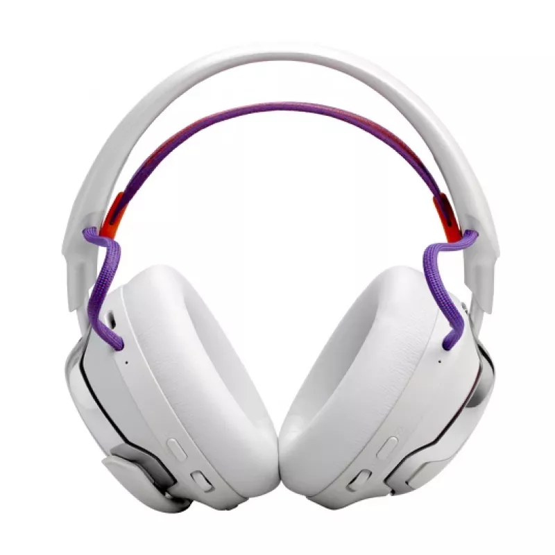 JBL Quantum 950 Headset bezdrôtový cez hlavu herný USB Type-C Bluetooth nabíjacia stanica oranžový, strieborný, biely