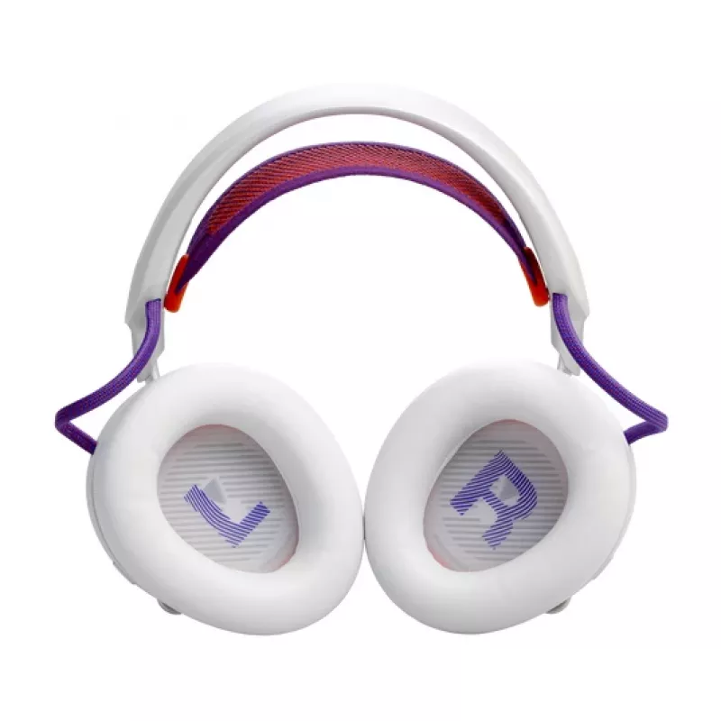 JBL Quantum 950 Headset bezdrôtový cez hlavu herný USB Type-C Bluetooth nabíjacia stanica oranžový, strieborný, biely