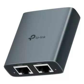 Sieťový rozbočovač TP-Link EH210 čierne kovové puzdro šírka 58 mm
