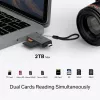 Čítačka kariet TP‑LINK UA430D USB 3.1 — podpora MicroSD/SD, 200 Mbit/s, čierna, 75×22,9×9,3 mm