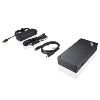 Lenovo 40A90090IT dokovacia stanica/port replikátor pre notebook káblový USB 3.2 Gen 1 (3.1 Gen 1) Type-C čierny
