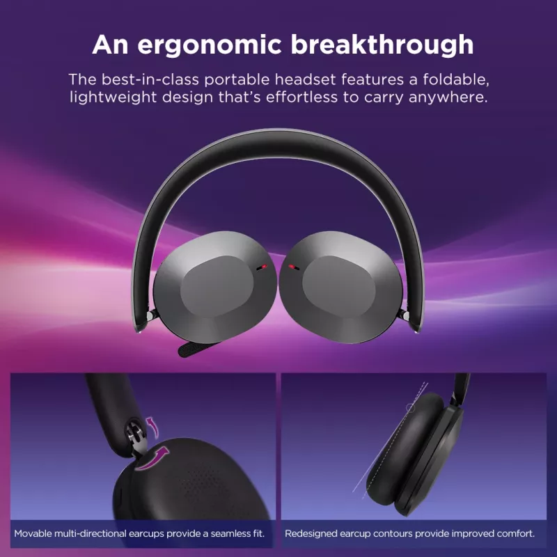 Lenovo 4XD1T60925 slúchadlá/headset bezdrôtový cez hlavu kancelária/call centrum USB Type-C Bluetooth sivý