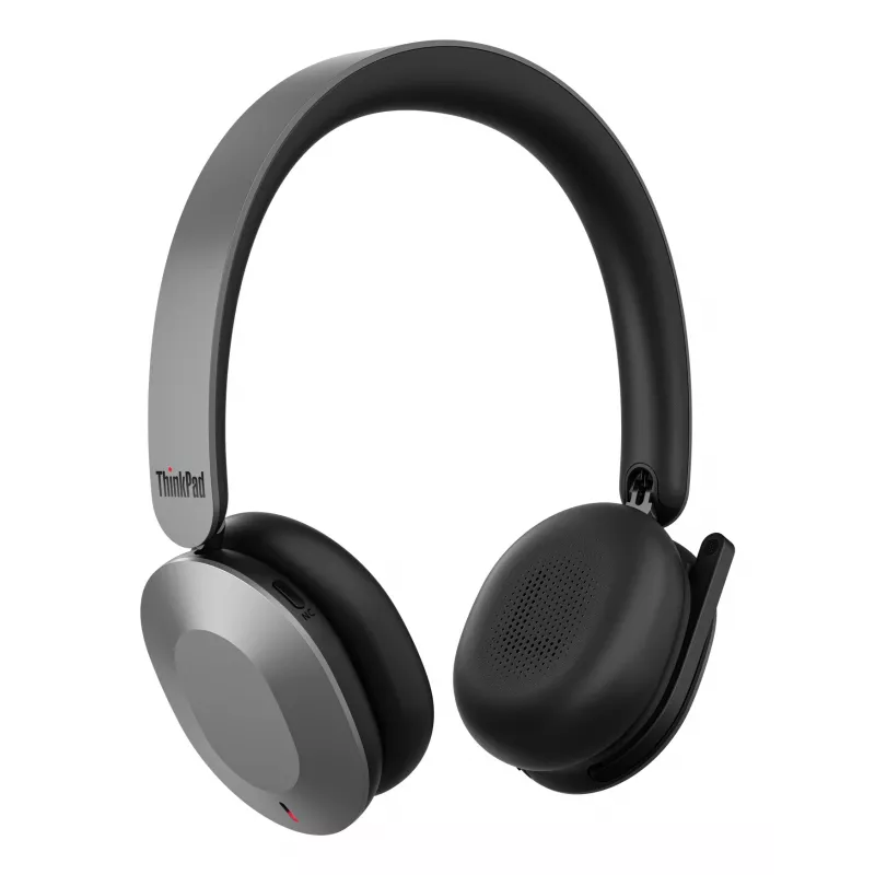 Lenovo 4XD1T60925 slúchadlá/headset bezdrôtový cez hlavu kancelária/call centrum USB Type-C Bluetooth sivý