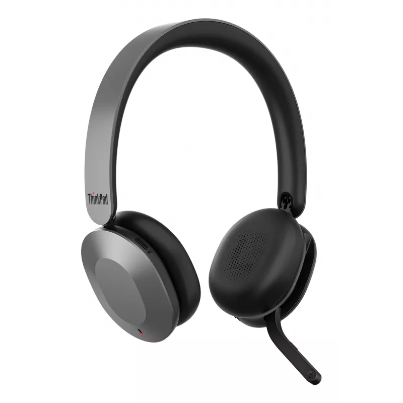 Lenovo 4XD1T60925 slúchadlá/headset bezdrôtový cez hlavu kancelária/call centrum USB Type-C Bluetooth sivý