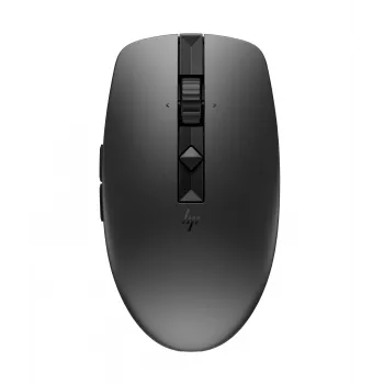HP 715 nabíjateľná multi-device myš, obojručná, RF Wireless + Bluetooth, 3000 DPI, čierna