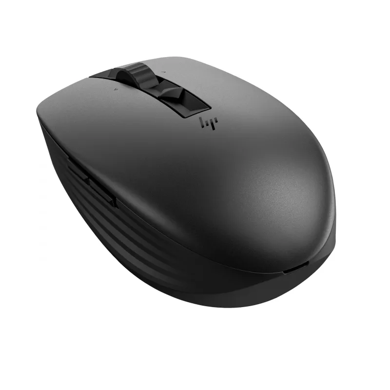 HP 715 nabíjateľná multi-device myš, obojručná, RF Wireless + Bluetooth, 3000 DPI, čierna
