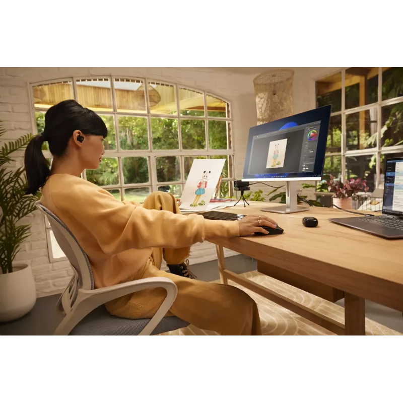 HP 715 nabíjateľná multi-device myš, obojručná, RF Wireless + Bluetooth, 3000 DPI, čierna