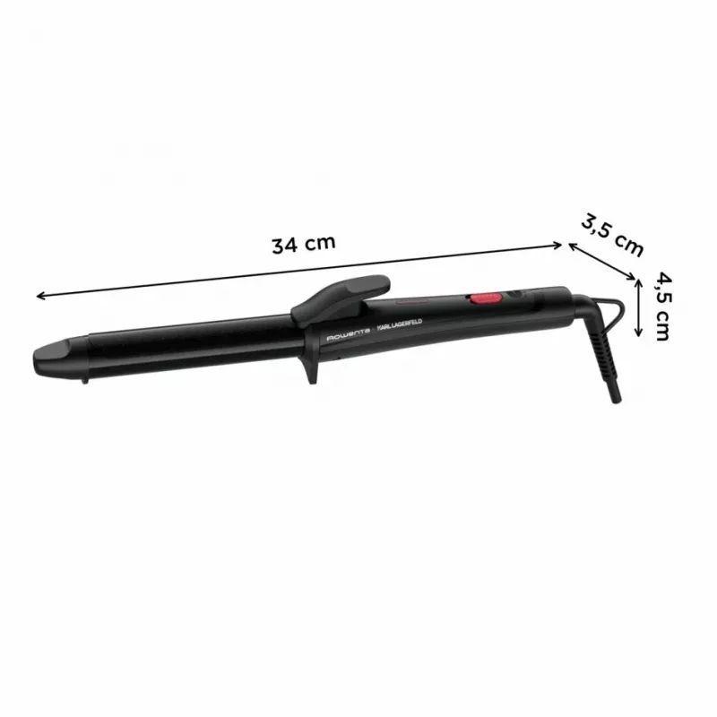 Rowenta X KARL LAGERFELD CF321L kulma teplá čierna, červená 47 W 1,8 m