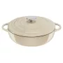 Tefal liatinová servírovacia panvica LOV E25972, okrúhla 3,8 l, 28 cm, béžová