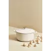Tefal liatinová servírovacia panvica LOV E25972, okrúhla 3,8 l, 28 cm, béžová