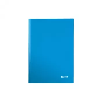 Leitz WOW zápisník A5 štvorcový s tvrdým obalom, modrý, A5, 80 listov, 80 g/m², štvorcový papier, tvrdý obal