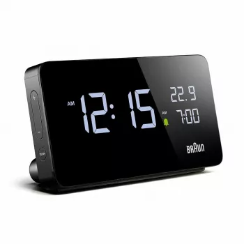 Braun BC20BEU nástenné/stolné hodiny digitálne hodiny obdĺžnikové čierne
