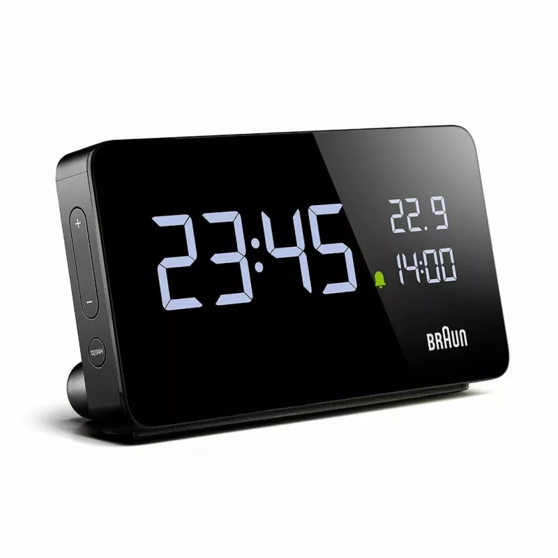 Braun BC20BEU nástenné/stolné hodiny digitálne hodiny obdĺžnikové čierne