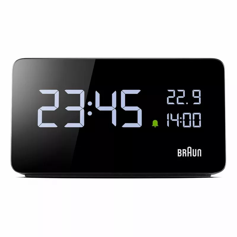 Braun BC20BEU nástenné/stolné hodiny digitálne hodiny obdĺžnikové čierne