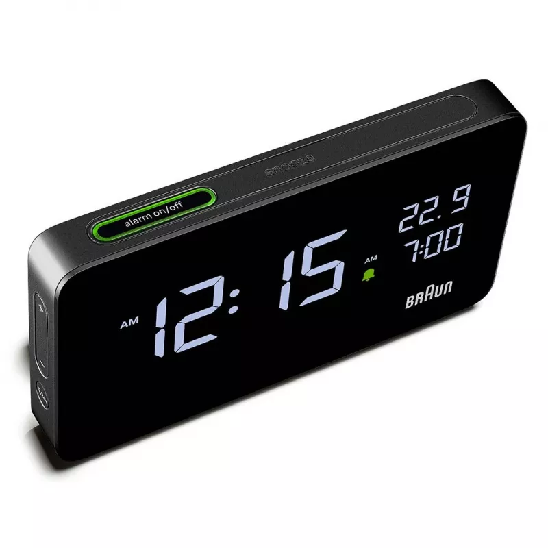 Braun BC20BEU nástenné/stolné hodiny digitálne hodiny obdĺžnikové čierne