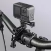 HAMA pasívny držiak pre akčnú kameru — veľký, čierny, pre bicykle a aktivity v prírode (vhodný pre rúry 2,5–6,2 cm)