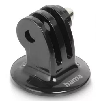 Adaptér na statív pre akčné kamery HAMA model 00004565, závit 1/4 palca, čierny