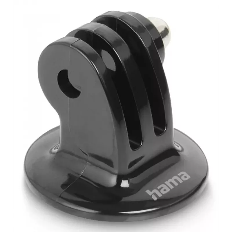 Adaptér na statív pre akčné kamery HAMA model 00004565, závit 1/4 palca, čierny