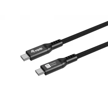 USB4 Gen 4x2 C‑na‑C kábel EQUIP 1,2 m, 80 Gbit/s, PD240W, 8K@60Hz, čierny