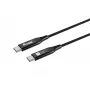 Equip USB 4 ultra tenký C‑na‑C kábel, 1,2 m, PD240W, 4K/60Hz, 40 Gbps, čierny