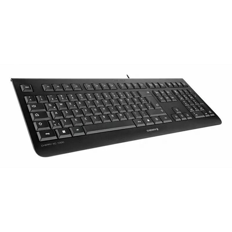 Káblová Full-Size USB klávesnica Cherry KC 1000 QWERTY portugalská čierna
