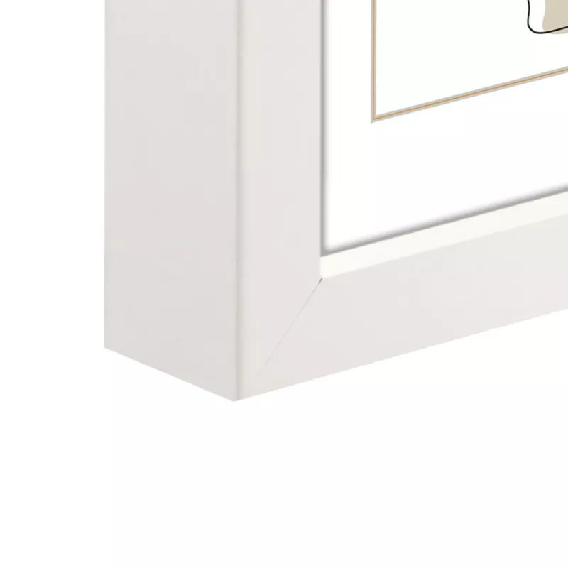 Samostatný rám na obrázok Hama Copenhagen biely sklo MDF 220 mm