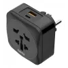 Hama 00223460 adaptér sieťovej zástrčky typ E/F hybrid univerzálny čierny