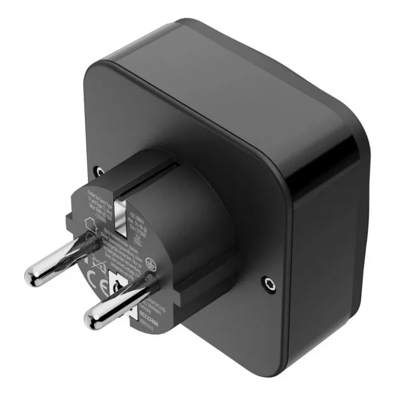 Hama 00223460 adaptér sieťovej zástrčky typ E/F hybrid univerzálny čierny