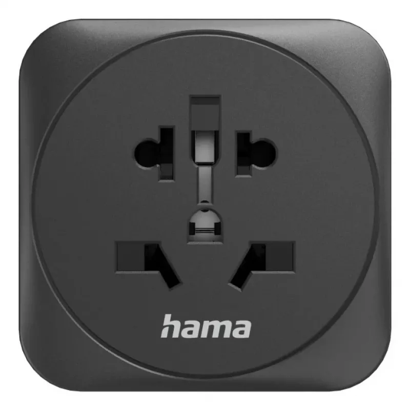 Hama 00223460 adaptér sieťovej zástrčky typ E/F hybrid univerzálny čierny