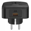 Hama 00223460 adaptér sieťovej zástrčky typ E/F hybrid univerzálny čierny