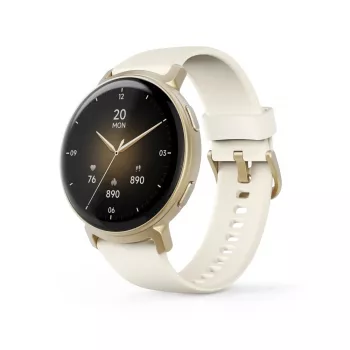 Hama 00178641 smartwatch / športové hodinky 3,35 cm (1,32 palcov) AMOLED 43 mm analógové 466 x 466 pixelov dotykový displej zlaté GPS (satelit)