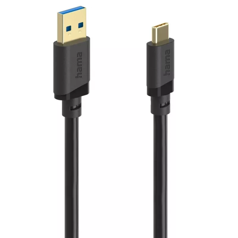 Hama 00202005 USB kábel USB 3.2 Gen 1 (3.1 Gen 1) 0,75 m USB A USB C čierny
